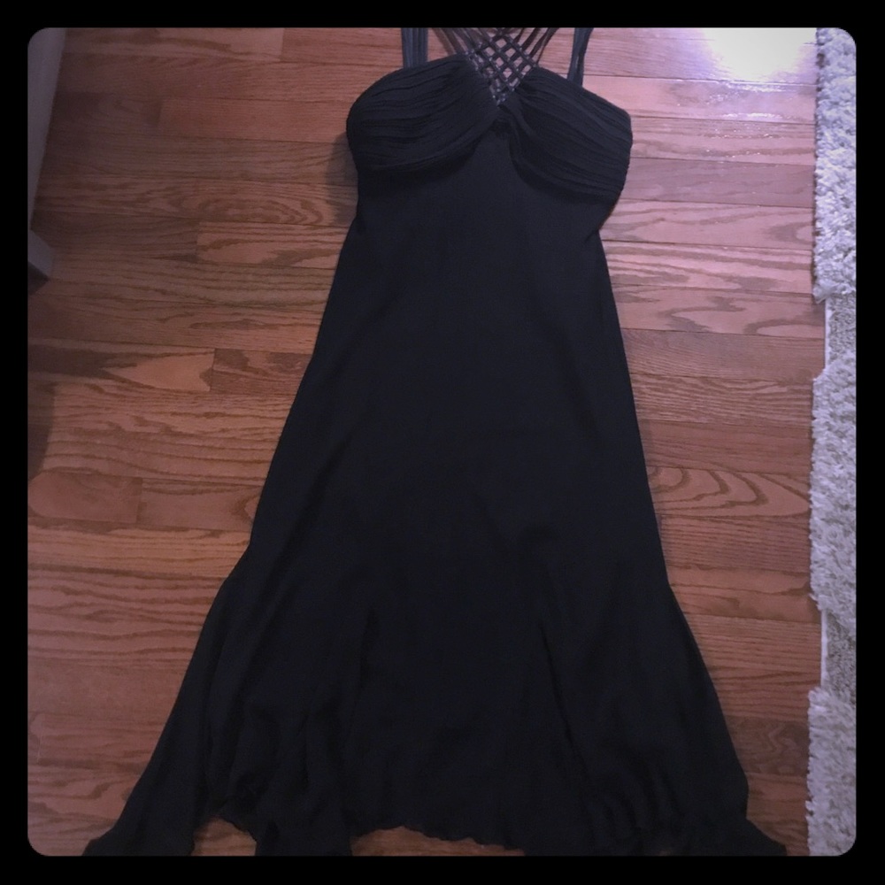 Fun black cocktail party dress